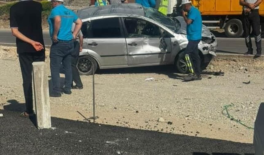 Elazığ otomobil takla attı: 1 yaralı
