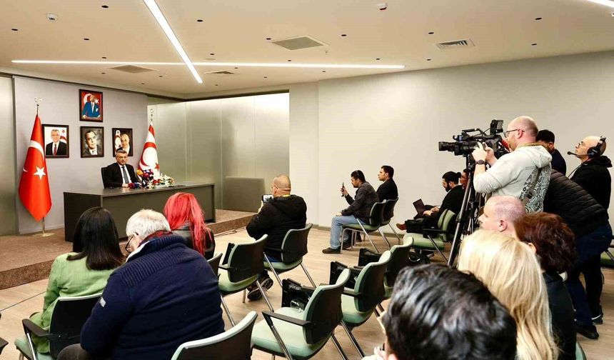 KKTC Cumhurbaşkanı Erhürman: 'Dönüşümlü başkanlık gibi temel başlıklar netleşmeden ikinci aşamaya geçilmesi mümkün değildir'