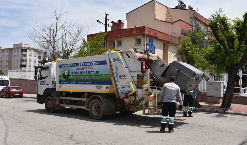 Şahinbey temizlik ekipleri bayram boyunca görevdeydi