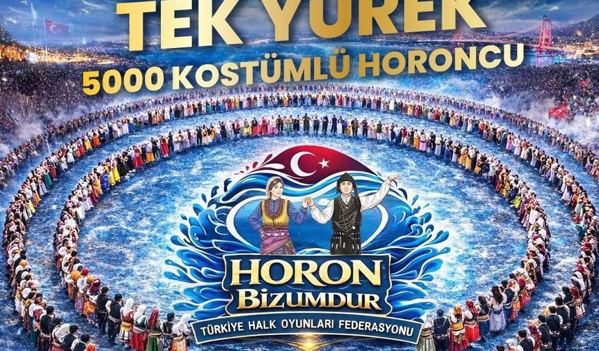 Zonguldak'tan Guinnes rekoruna büyük destek; 5 bin kişi aynı anda horon tepecek