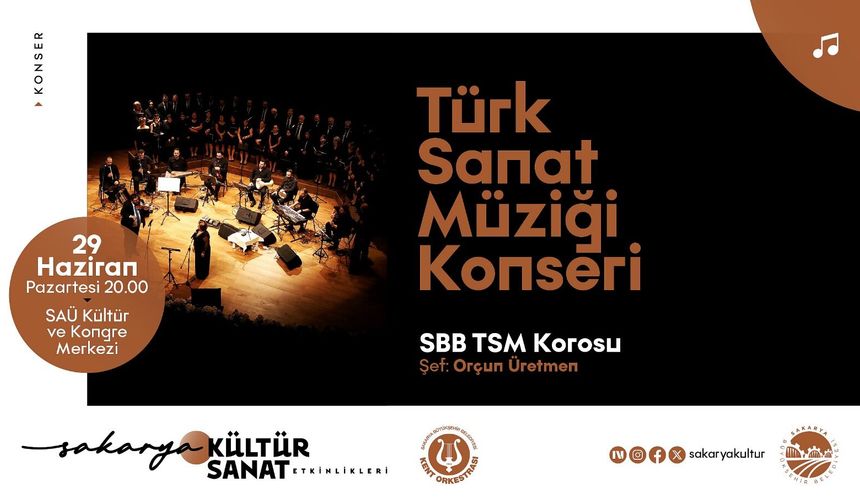 Büyükşehir’in Haziran takvimi Türk Sanat Müziği Konseriyle sona eriyor