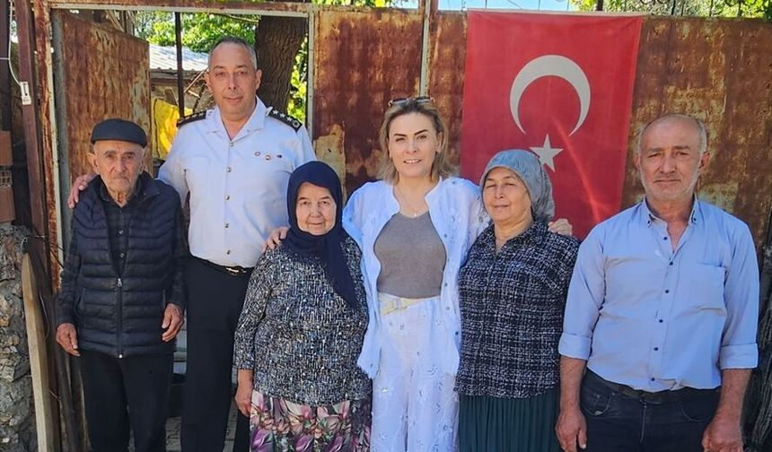 Bilecik İl Jandarma Komutanı Vanlı'dan şehit ailelerine ziyaret