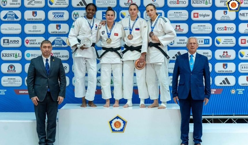 BEUN'lu Millî Judocu Gülenay'dan Avrupa'da altın zafer