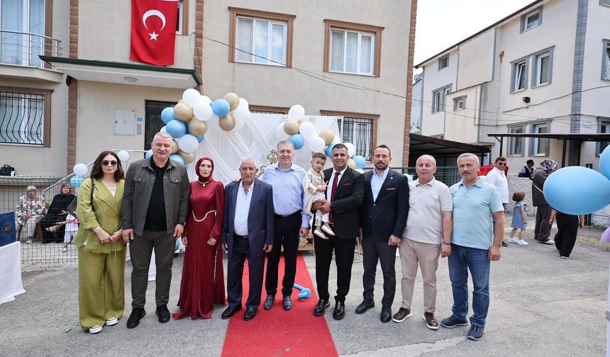 Başkan Çelik sünnet törenine katıldı