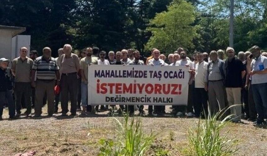 Mermer ocağına halk bariyeri: Değirmencik geçit vermedi!