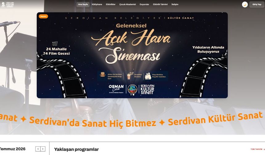 Serdivan’ın Kültür ve Sanat Hafızası Artık Tek Adreste