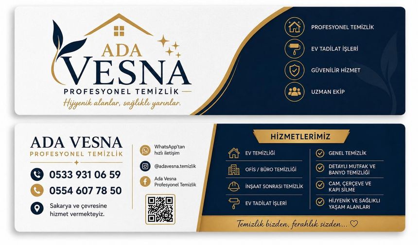 Ada Vesna Profesyonel Temizlik, Sakarya’da Hizmete Başladı