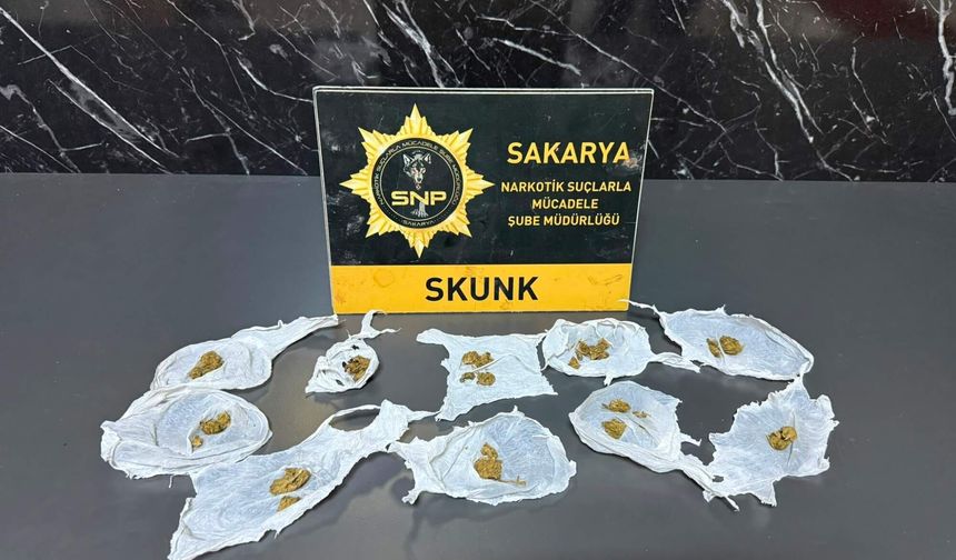 Serdivan’da Narkotik Operasyonu: Motosikletten ve evlerden Skunk çıktı!