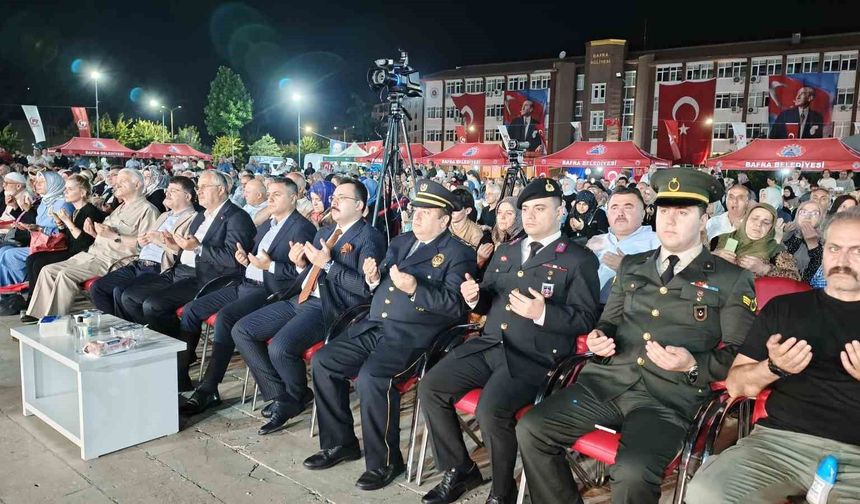 Bafra'da 15 Temmuz programında birlik ve kardeşlik vurgusu