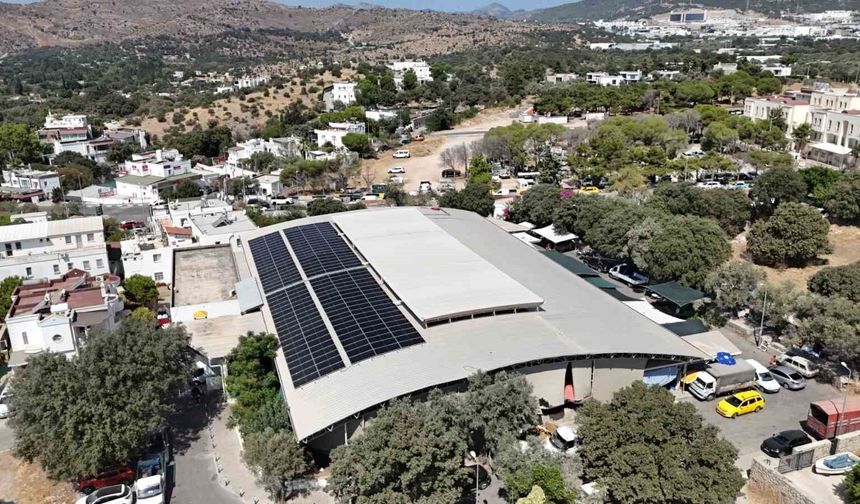 Bodrum Belediyesi, güneşten 106 bin 500 kwh temiz enerji üretti