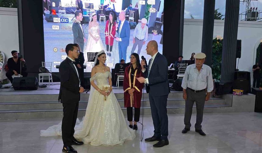 Şehit kızı mutluluğa 'evet' dedi