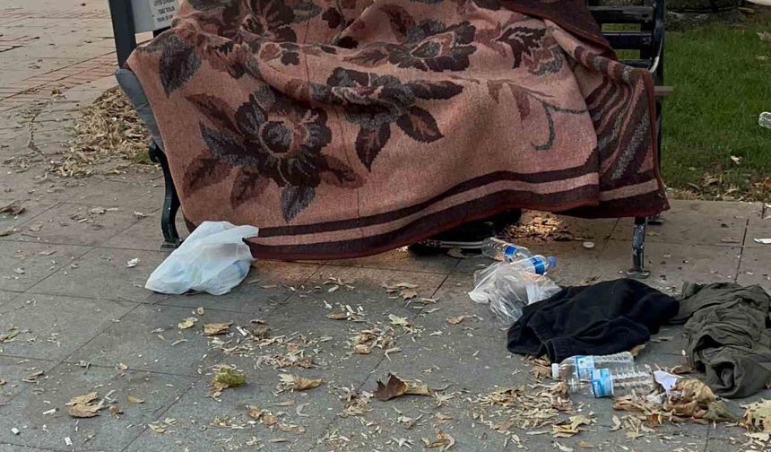Uyuduğu bankta battaniyenin altından cansız bedeni çıktı