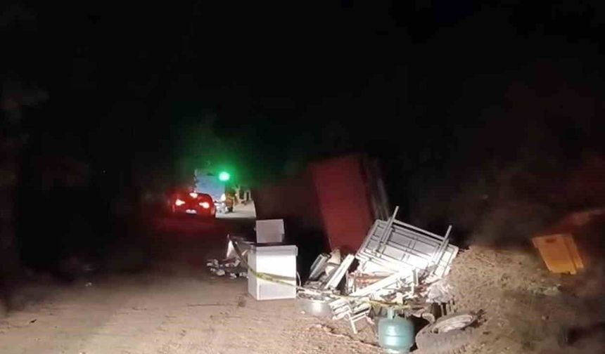 Yayla dönüşü feci kaza! 1 ölü 1 yaralı