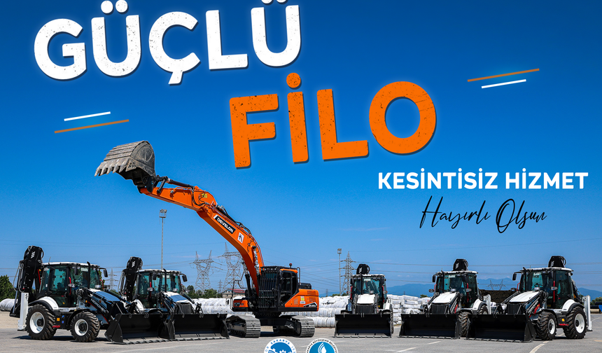 SASKİ filosuna 6 yeni iş makinesi ekledi