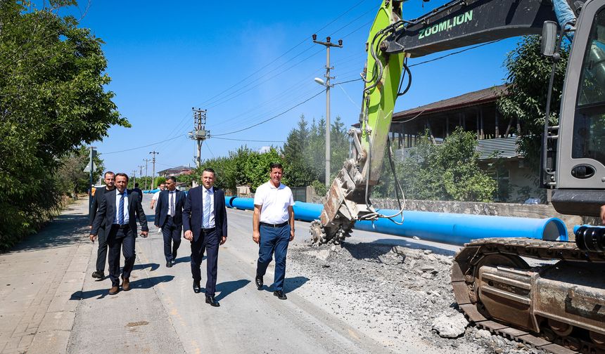 Akyazı’nın 100 kilometrelik altyapı hattı için saha çalışmaları başladı