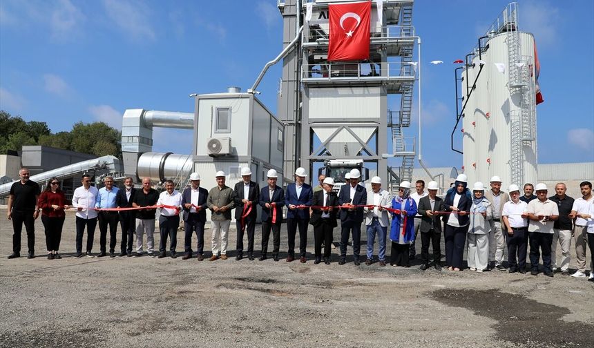 Karasu'da asfalt tesisi hizmete girdi