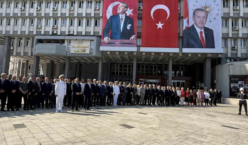 Atatürk'ün Zonguldak'a gelişinin 95. yıl dönümü kutlandı