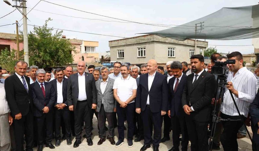 Kesmetepe'de cami temeli dualarla atıldı