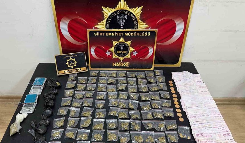 Siirt'te uyuşturucu operasyonunda 2 şüpheli yakalandı