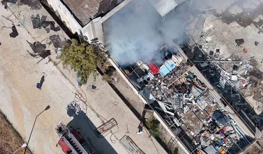 Sinop'ta eski hastane binasında yangın