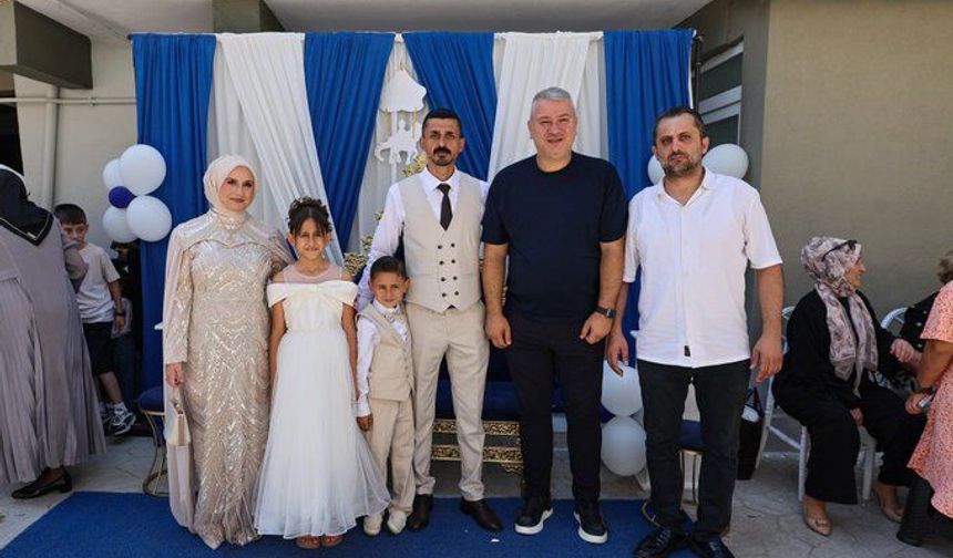 Başkan Çelik ailelerin mutlu günlerine ortak oldu