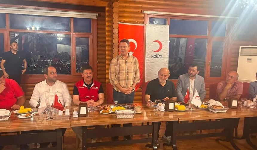 Kaymakam Gökpınar, Kızılay toplantısına ev sahipliği yaptı
