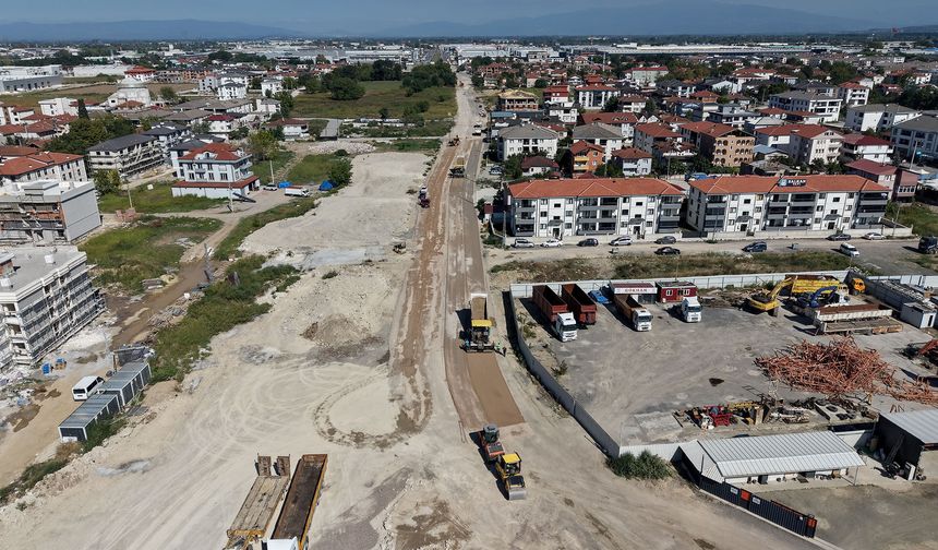 Hanlı-OSB arası duble yolda çalışmalar hızlandı
