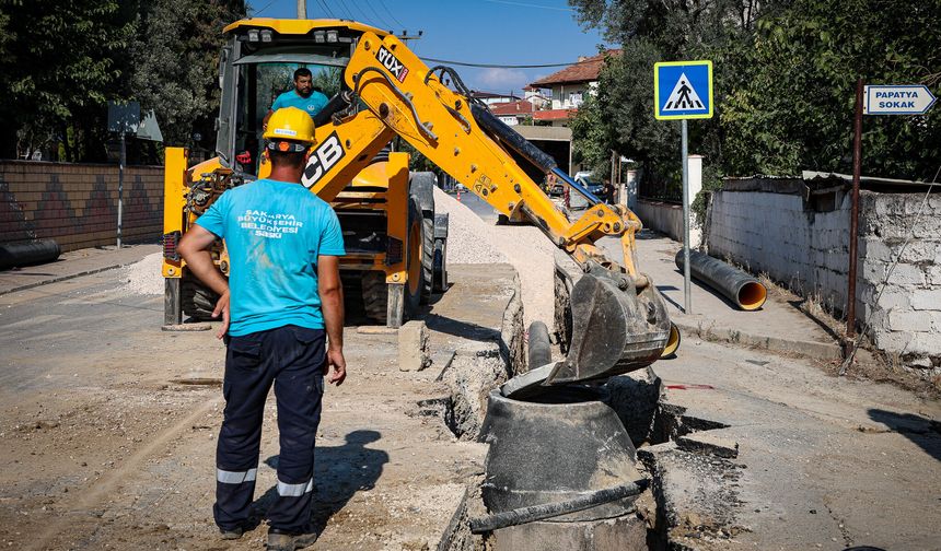 Pamukova Ankara Caddesi’nin yağmursuyu altyapısı yenileniyor
