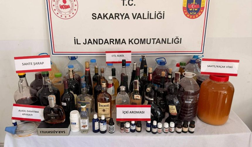 Zehir saçacaklardı! Jandarmadan sahte alkol operasyonu