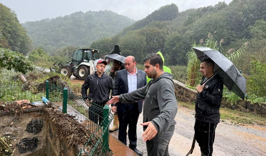 Ferizli’de Yoğun Yağışa Karşı Kesintisiz Mesai
