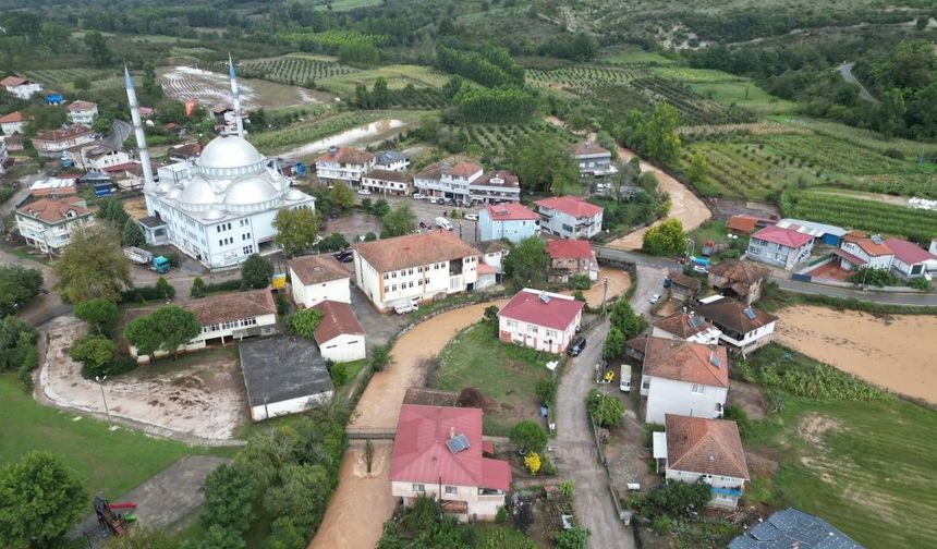 Taşkının vurduğu o mahallede hasar tespiti yapıldı