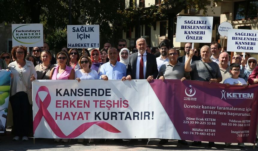 Bursa'da 'Sağlıklı Yaşam Yürüyüşü' düzenlendi