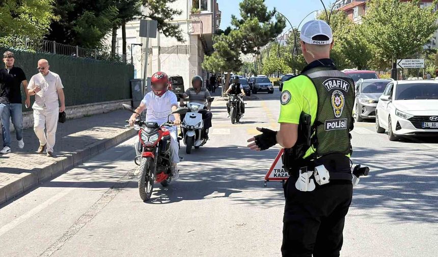 Bolu'da motosikletlere sıkı denetim