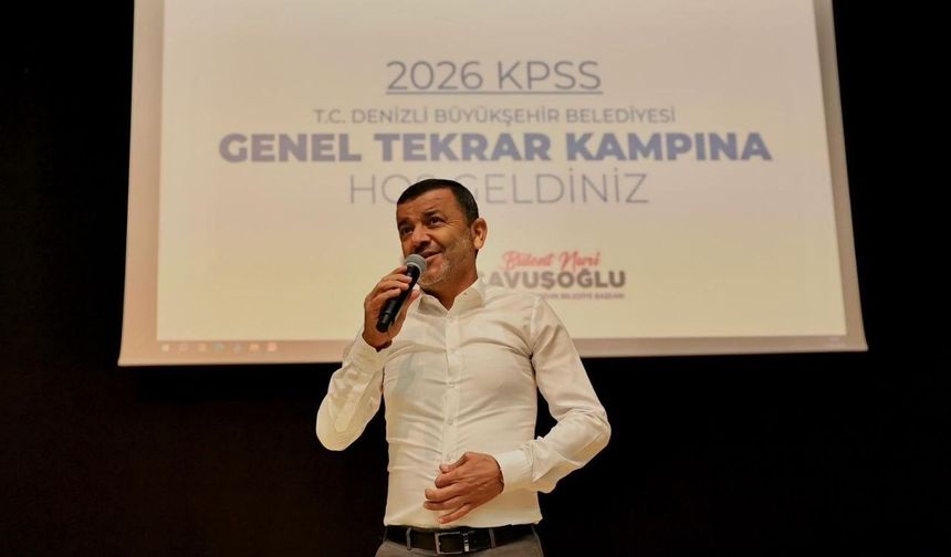 Denizli Büyükşehir'den KPSS adaylarına özel kamp