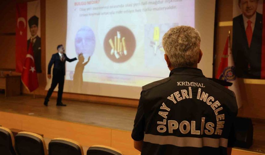 Elazığ emniyetinden itfaiye ve sağlık personeline adli delil eğitimi