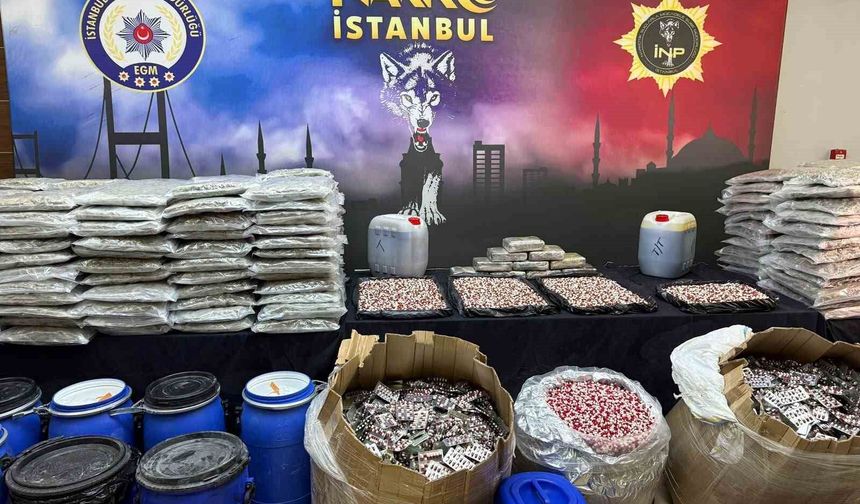İstanbul'da uyuşturucu tacirlerine yönelik art arda operasyonlar; Son bir ayda 1 buçuk ton uyuşturucu madde ele geçirildi: 46 gözaltı