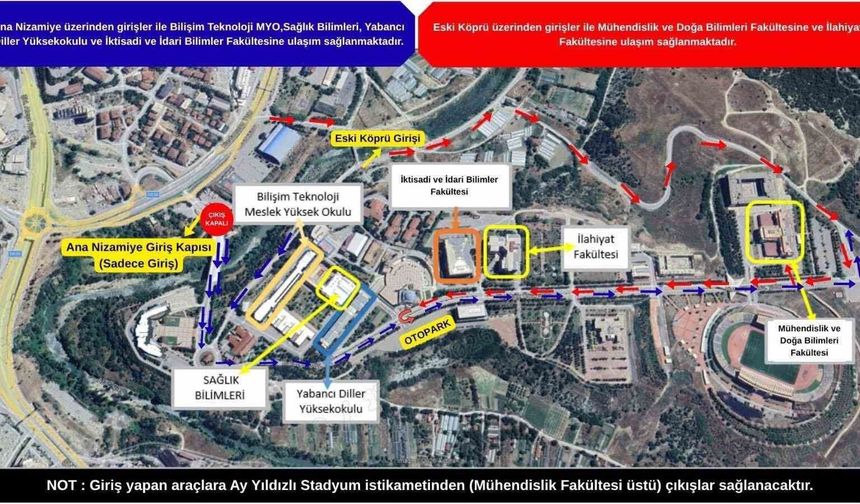 Karabük'te KPSS'ye girecek 6 bin 211 adaya trafik uyarısı