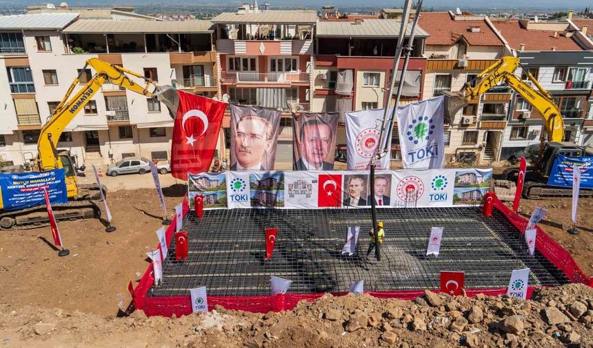 Manisa'da 137 konutluk projenin temeli atıldı