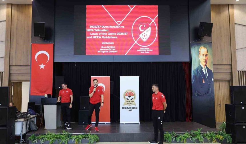 Merkezefendi'de futbolun yeni sezon kuralları konuşuldu