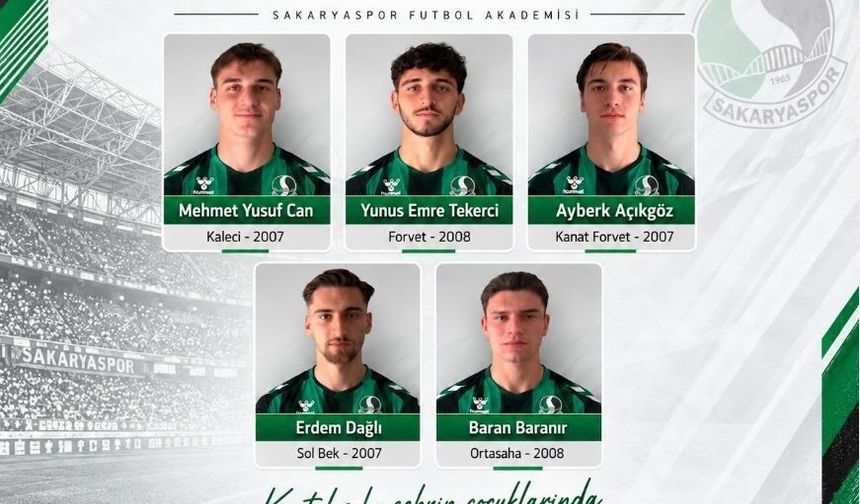 Sakaryaspor altyapısından 5 genç oyuncu A takıma yükseldi