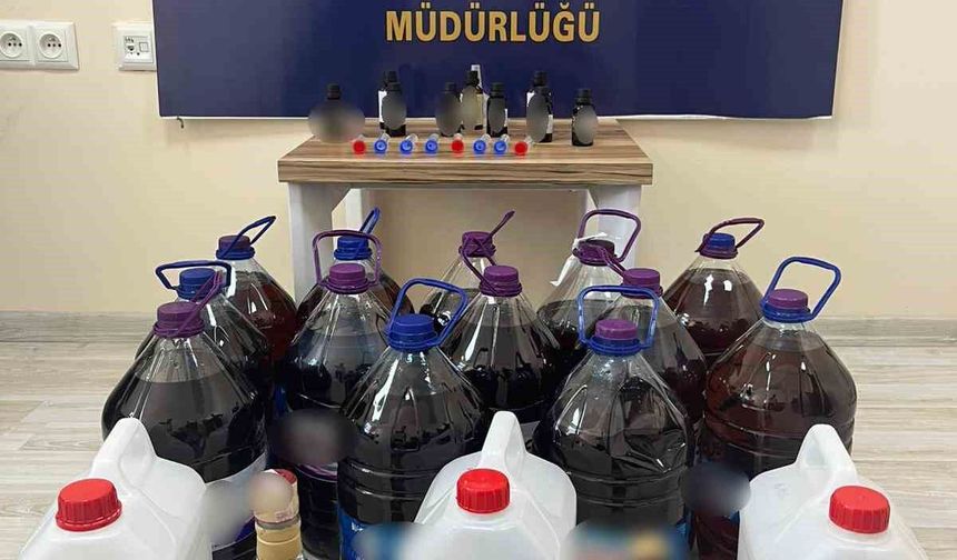 Sandıklı'da sahte alkol operasyonu