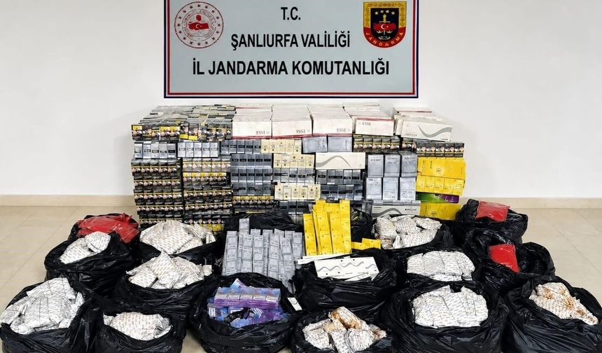 Şanlıurfa'da 2 milyon liralık kaçakçılık operasyonu