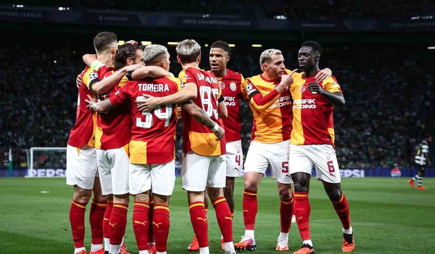 UEFA Şampiyonlar Ligi: Sporting: 1 - Galatasaray: 1 (İlk yarı)