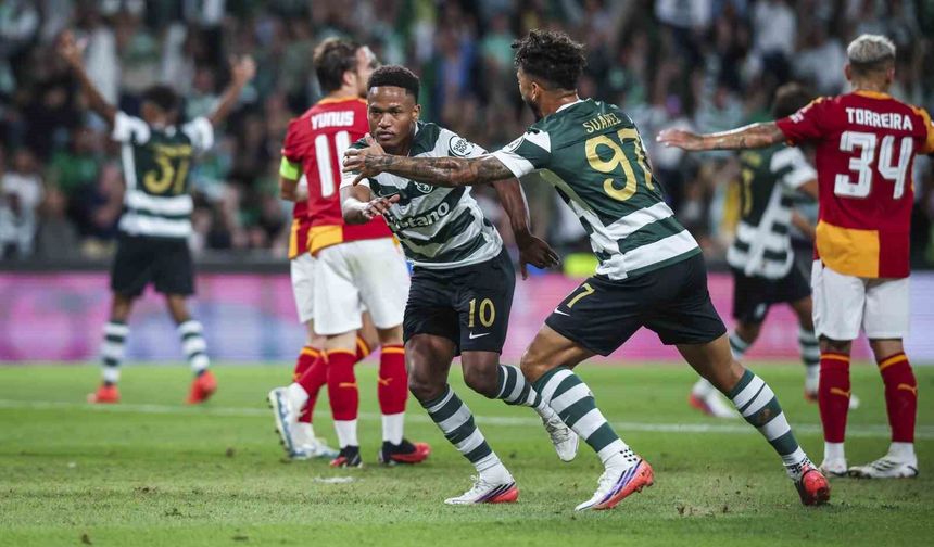 UEFA Şampiyonlar Ligi: Sporting: 3 - Galatasaray: 1 (Maç sonucu)