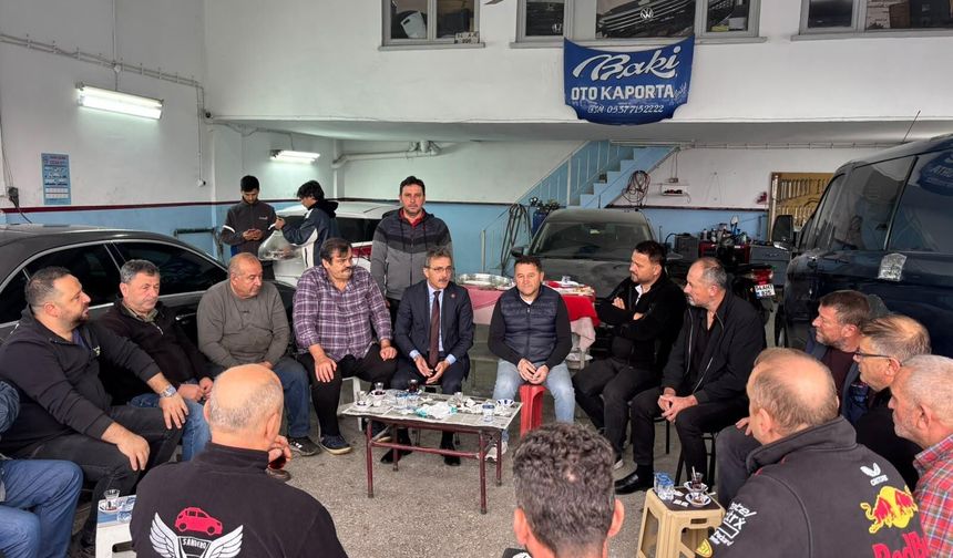 Başkan Şenol Dinç, Atatürk Sanayi Sitesi Esnafını Ziyaret Etti
