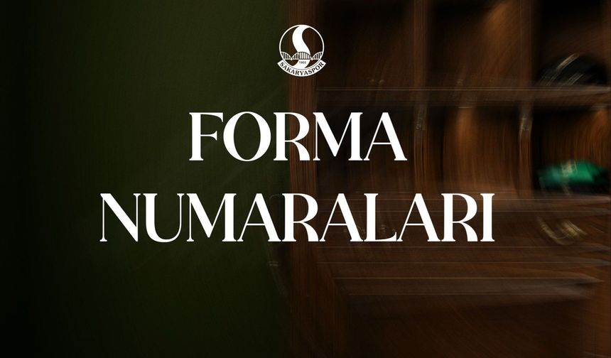 Sakaryaspor'da yeni sezon numaraları netleşti!