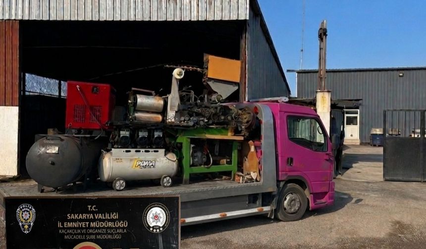 Besihane görünümlü kaçak sigara fabrikasına operasyon!