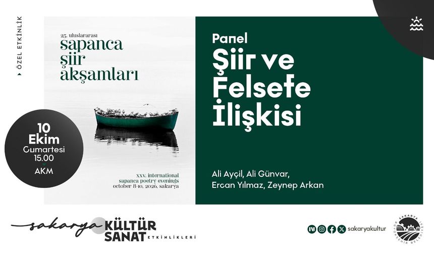 25. Uluslararası Sapanca Şiir Akşamları görkemli finalle sona erecek