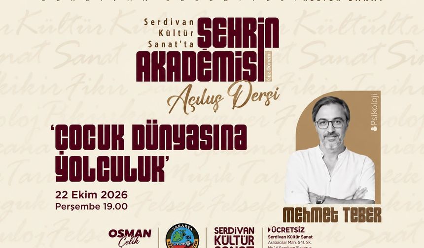 Serdivan’da Şehrin Akademisi Mehmet Teber ile Yeni Döneme Başlıyor