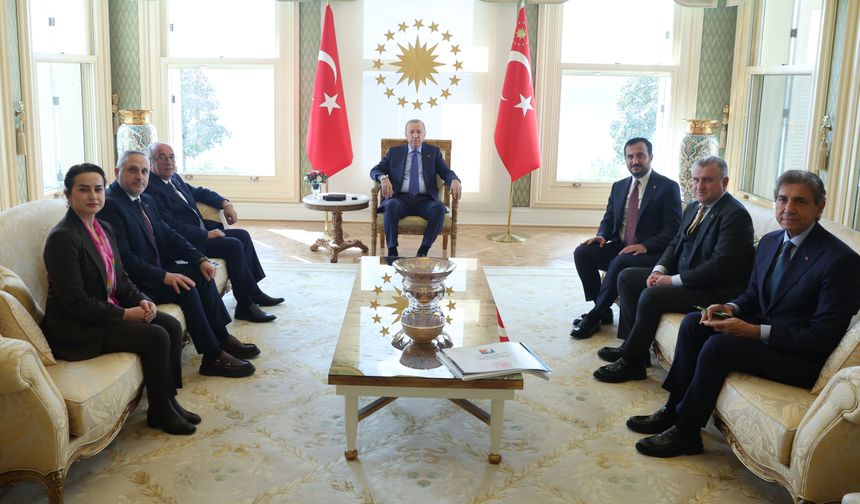 Cumhurbaşkanı Erdoğan, Şile Belediye Başkan Vekili Sacit Terzi'yi kabul etti